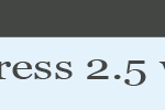 WordPress 2.5 Widgets