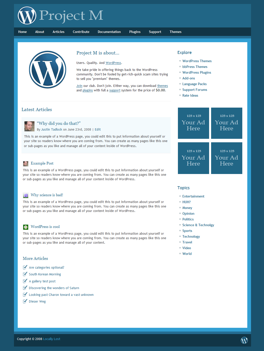 PROJECT M: A WordPress community