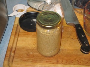 Sealed Nut Butter Jar