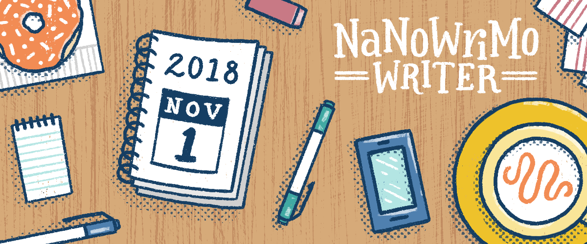 National Novel Writing Month banner image.